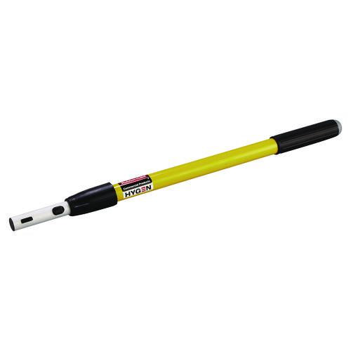 Image of Rubbermaid® Commercial HYGEN FGQ74500YL00 HYGEN Quick-Connect Extension Handle, 1.6 ft to 3.3 ft, Yellow/Black