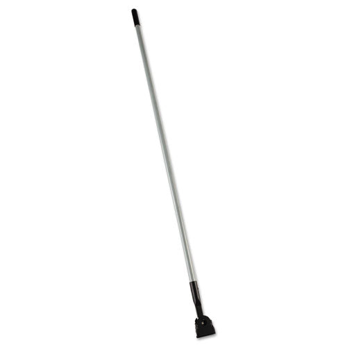 Image of Rubbermaid® Commercial FGM146000000 Snap-On Fiberglass Dust Mop Handle, 1" dia x 60", Gray/Black