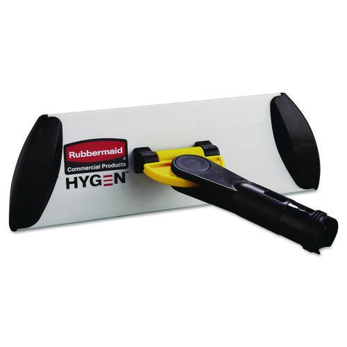 Image of Rubbermaid® Commercial HYGEN FGQ55000YL00 HYGEN Wall/Stairs Quick Connect Single-Sided Frame, 11 x 3.5, Plastic, Yellow