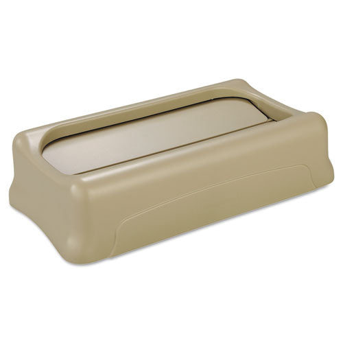 Image of Rubbermaid® Commercial FG267360BEIG Slim Jim Swing Lid, 11.38w X 20.5d X 5h, Beige