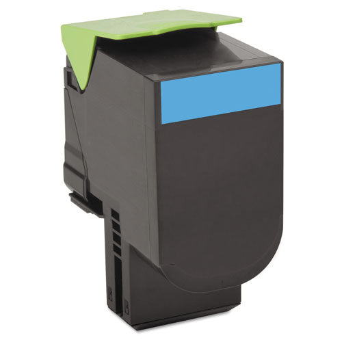 Image of Lexmark 80C10C0 80c10c0 Return Program Toner, 1,000 Page-Yield, Cyan