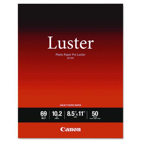 Image of Canon® 6211B004 Pro Luster Inkjet Photo Paper, 10.2 Mil, 8.5 X 11, Luster White, 50/pack