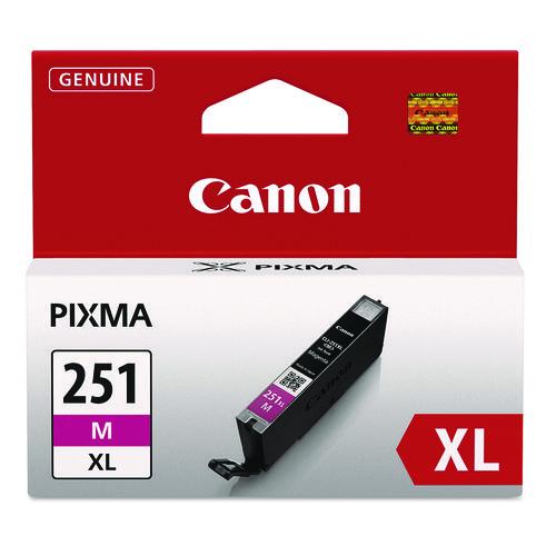 Image of Canon® 6450B001 6450b001 (cli-251xl) Chromalife100+ High-Yield Ink, 680 Page-Yield, Magenta