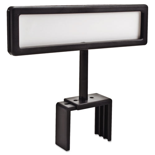 Image of Advantus 75334 People Pointer Cubicle Sign, Plastic, 8.5 X 2, Black