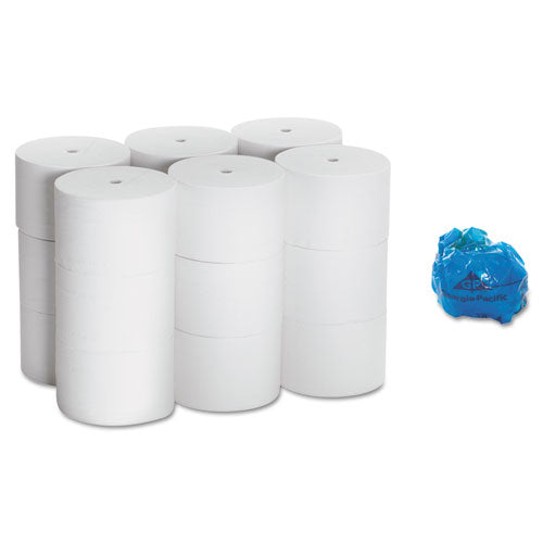 Image of Georgia Pacific® Professional 19372 Coreless Bath Tissue, Septic Safe, 2-Ply, White, 1,125 Sheets/Roll, 18 Rolls/Carton