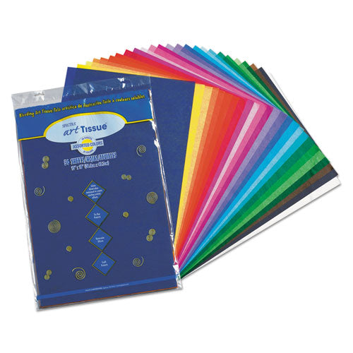 Image of Pacon® P0058520 Spectra Art Tissue, 23 lb Tissue Weight, 12 x 18, Assorted, 50/Pack