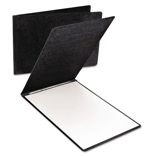 Image of Oxford 13206 Extra Large Pressboard Report Cover W/ Reinforced Side Hinge, Two-Prong Fastener, 3" Capacity, 11 X 17, Black/black