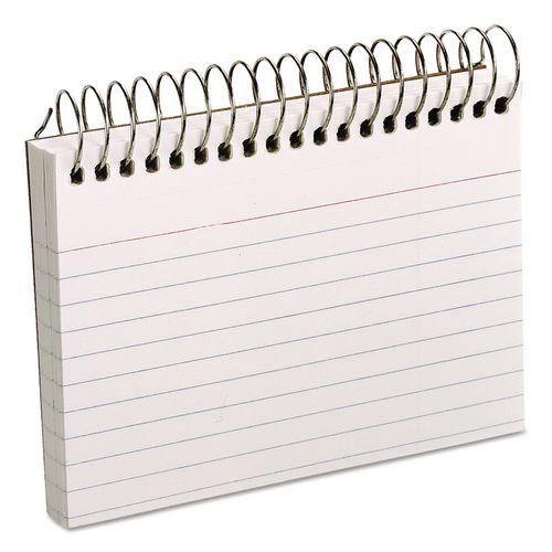 Image of Oxford 40282 Spiral Index Cards, Ruled, 3 X 5, White, 50/pack