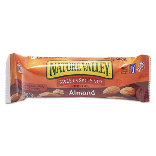 Image of Nature Valley® GEM42068 Granola Bars, Sweet And Salty Nut Almond Cereal, 1.2 Oz Bar, 16/box