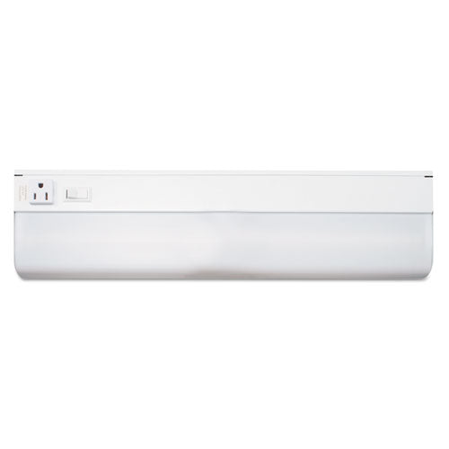 Image of LeduÂ® Low-Profile Under-Cabinet LED-Tube Light Fixture with (1) 9 W LED Tube, Steel Housing, 18.25" x 4" x 1.75", White