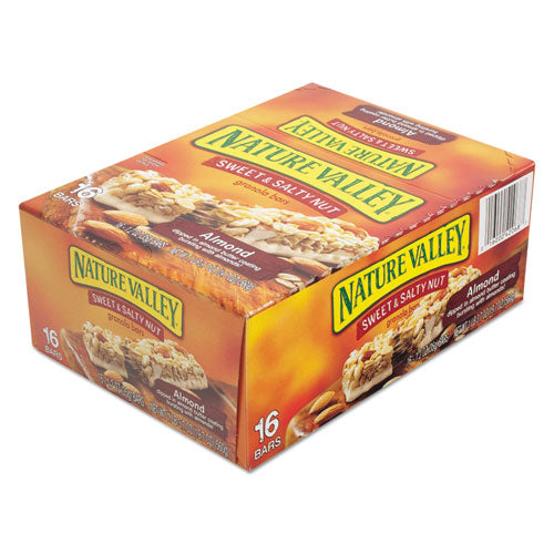 Image of Nature Valley® GEM42068 Granola Bars, Sweet And Salty Nut Almond Cereal, 1.2 Oz Bar, 16/box