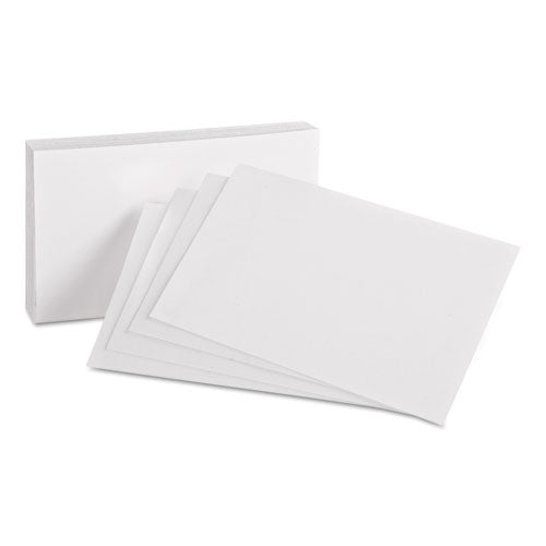 Image of Oxford 40EE Unruled Index Cards, 4 X 6, White, 100/pack