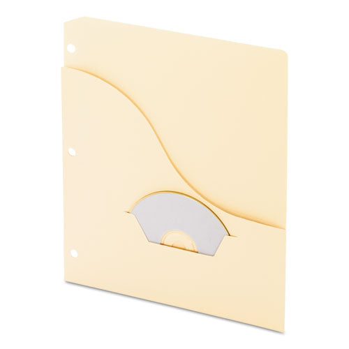Image of PendaflexÂ® Pocket Project Folders, 3-Hole Punched, Letter Size, Manila, 15/pack