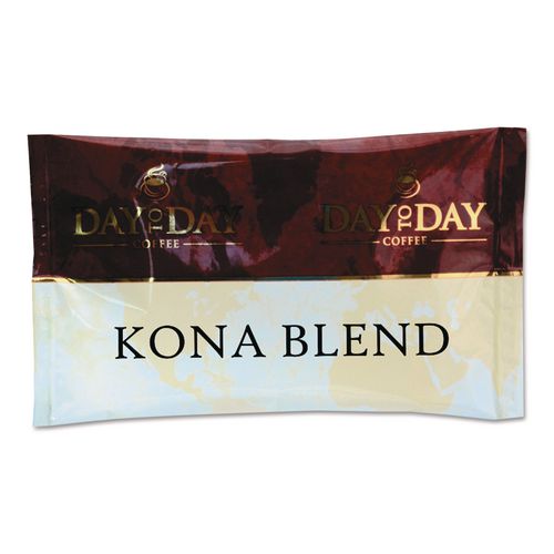 Image of Day to Day Coffee® 23002 100% Pure Coffee, Kona Blend, 1.5 Oz Pack, 42 Packs/carton