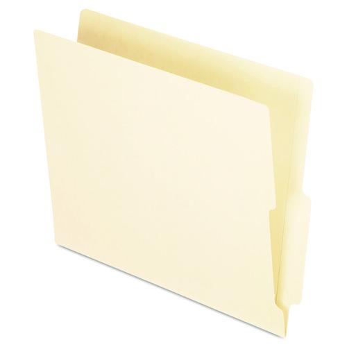 Image of Pendaflex® H114D Manila End Tab Folders, 9.5" High Front, Straight 2-Ply Tabs, Letter Size, Manila, 100/Box