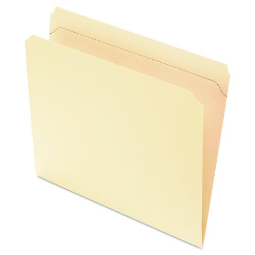 Image of Pendaflex® R752 Reinforced Top File Folders, Straight Tabs, Letter Size, Manila, 100/Box