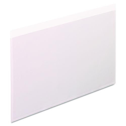 Image of Pendaflex® 99377 Self-Adhesive Pockets, 8" x 5", Clear Front/White Back, 100/Box