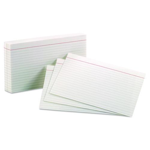 Image of Oxford 51EE Ruled Index Cards, 5 X 8, White, 100/pack