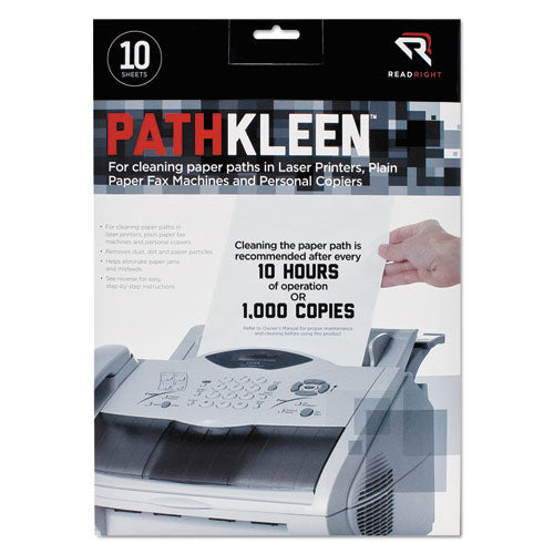 Image of Read Right® RR1237 PathKleen Sheets, 8.5 x 11, 10/Pack