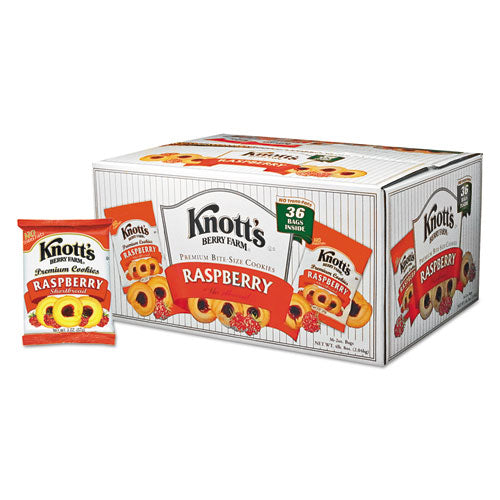 Image of Knott's Berry Farm® BIS59636 Premium Berry Jam Shortbread Cookies, Raspberry, 2 Oz Pack, 36/carton
