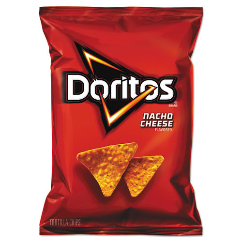 Image of Doritos® FRI44375 Nacho Cheese Tortilla Chips, 1.75 Oz Bag, 64/carton