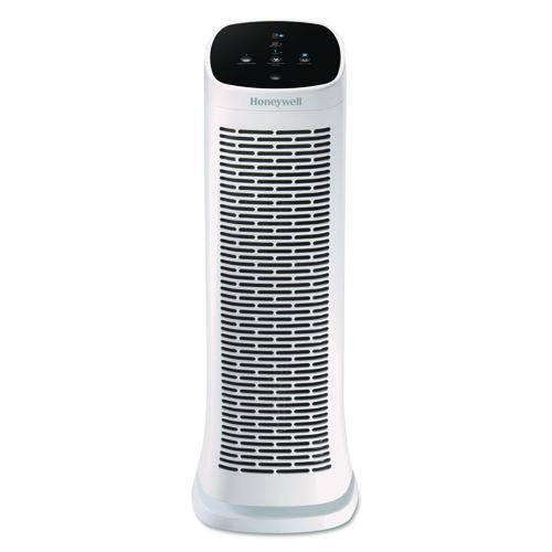 Image of Honeywell HDF300V1 Air Genius 3 Oscillating Tower Air Purifier with Permanent Washable Filter, 225 sq ft Room Capacity, White