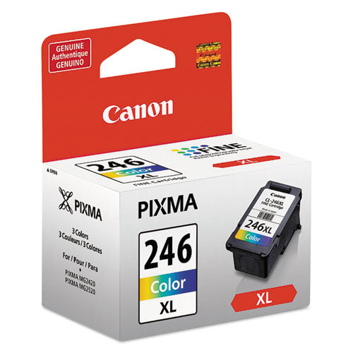 Image of Canon® 8280B001 8280b001 (cl-246xl) Chromalife100+ High-Yield Ink, 300 Page-Yield, Tri-Color
