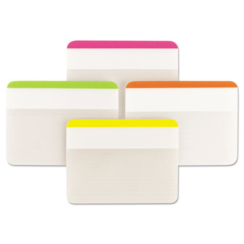 Image of Post-it® Tabs 686F-1BB Lined Tabs, 1/5-Cut, Assorted Bright Colors, 2" Wide, 24/Pack