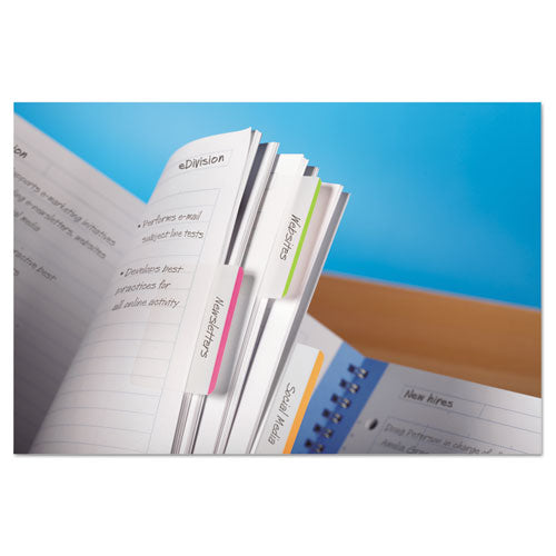 Image of Post-it® Tabs 686F-1BB Lined Tabs, 1/5-Cut, Assorted Bright Colors, 2" Wide, 24/Pack