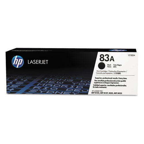 Image of HP CF283A HP 83a, (cf283a) Black Original Laserjet Toner Cartridge