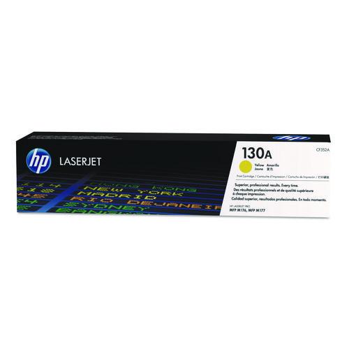Image of HP CF352A HP 130a, (cf352a) Yellow Original Laserjet Toner Cartridge