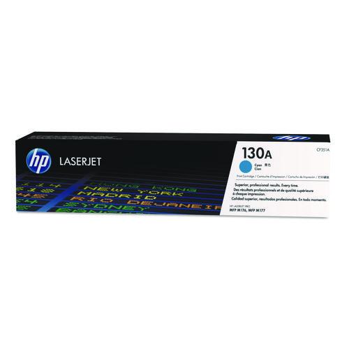 Image of HP CF351A HP 130a, (cf351a) Cyan Original Laserjet Toner Cartridge