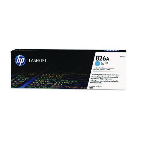 Image of HP CF311A HP 826a, (cf311a) Cyan Original Laserjet Toner Cartridge