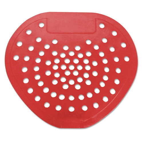 Image of HOSPECO® 03901 Health Gards Vinyl Urinal Screen, Cherry Scent, 7.75 X 6.88, Red, Dozen