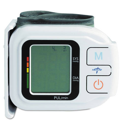 Image of Medline MDS3003 Automatic Digital Wrist Blood Pressure Monitor, One Size Fits All