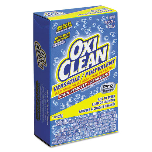 Image of OxiClean Versatile Stain Remover Coin Vend Box, 1-Load, 1 oz Vending Box, 156/Carton