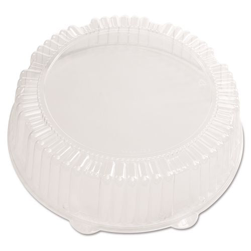 Image of WNA WNA A12PETDM Caterline Dome Lids, 12" Diameter x 2.75" h, Clear, Plastic, 25/Carton