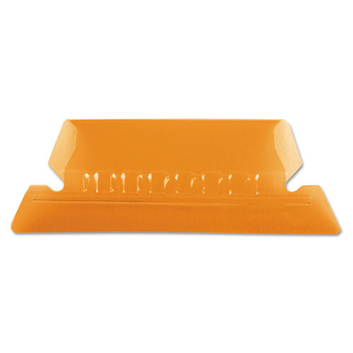 Image of Pendaflex® 42 ORA Transparent Colored Tabs For Hanging File Folders, 1/5-Cut, Orange, 2" Wide, 25/Pack