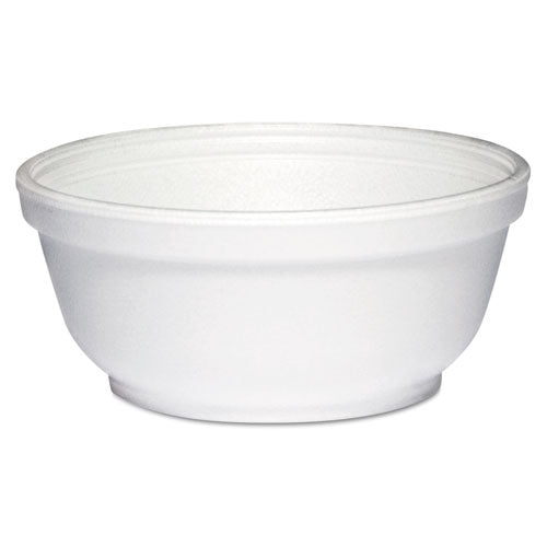 Image of Dart® 8B20 Insulated Foam Bowls, 8 oz, White, 50/Pack, 20 Packs/Carton