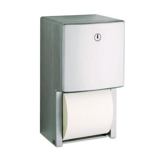 Image of Bobrick B-4288 ConturaSeries Two-Roll Tissue Dispenser, 6.08 x 5.94 x 11, Stainless Steel