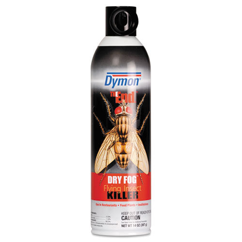 Image of Dymon® 45120 The End. Dry Fog Flying Insect Killer, 14 oz Aerosol Spray, 12/Carton