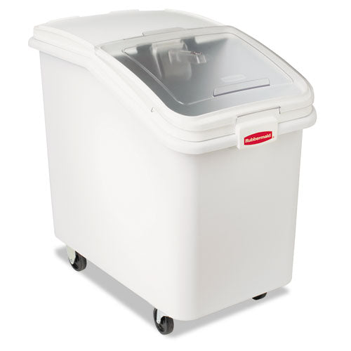 Image of Rubbermaid® Commercial FG360388WHT ProSave Mobile Ingredient Bin, 30.86 gal, 18 x 29.75 x 28, White, Plastic