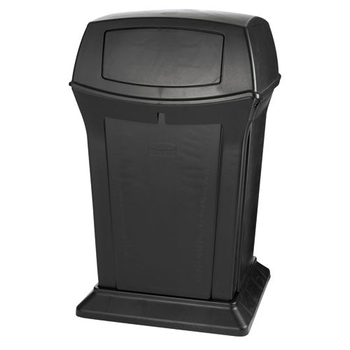 Image of Rubbermaid® Commercial FG917188BLA Ranger Fire-Safe Container, 45 gal, Structural Foam, Black