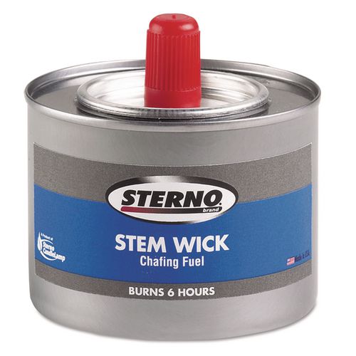Image of Sterno® STE 10102 Chafing Fuel Can With Stem Wick, Methanol, 6 Hour Burn, 1.89 g, 24/Carton