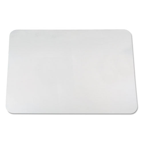 Image of Artistic® 60-8-0MS KrystalView Desk Pad with Antimicrobial Protection, Glossy Finish, 38" x 24", Clear