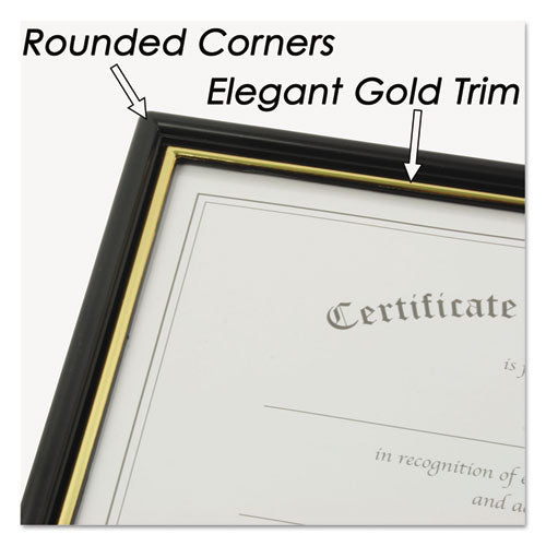 Image of NuDell NUD19210 Economy Framed Achievement/appreciation Awards, 11 X 8.5, Horiztontal Orientation, White With Black Border