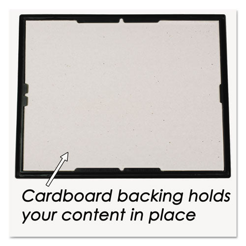 Image of NuDell 11800 Ez Mount Document Frame With Trim Accent And Plastic Face, Plastic, 8 X 10, Black/gold