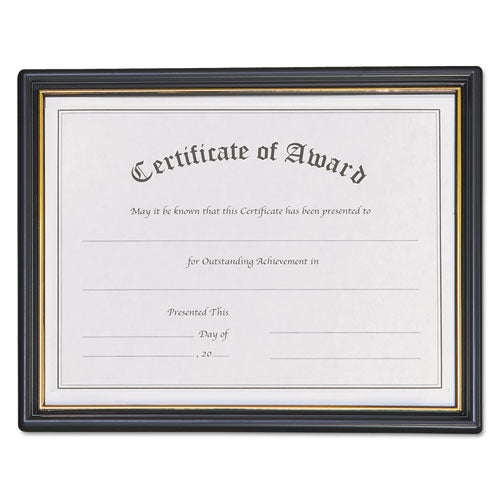 Image of NuDell NUD19210 Economy Framed Achievement/appreciation Awards, 11 X 8.5, Horiztontal Orientation, White With Black Border
