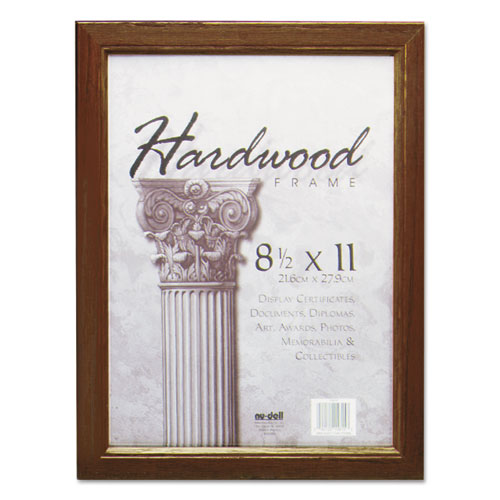 Image of NuDell 15815 Solid Oak Hardwood Frame, 8.5 x 11, Walnut Finish