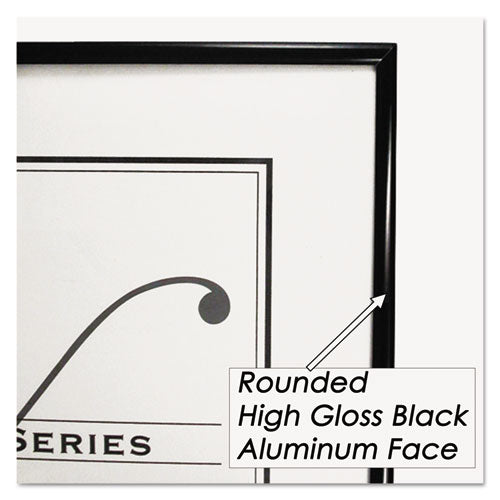 Image of NuDell 31222 Metal Poster Frame, Plastic Face, 18 X 24, Black